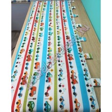 Falvédő - sávos színes autós