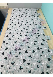 Falvédő - szürke-menta minnie fejes