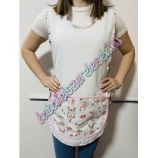 Fehér lapköpeny – fehér balerina nyuszis