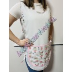 Fehér lapköpeny – fehér balerina nyuszis