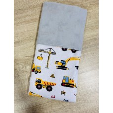 Fehér munkagépes nyári dupla géz takaró