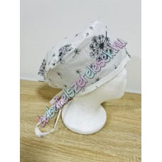 Műtős sapka - fehér pitypangos