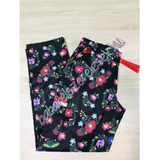 Fekete matyó mintás orvosi nadrág