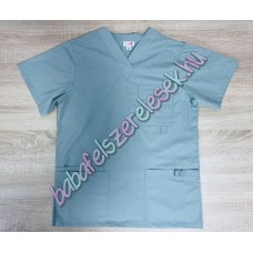 Férfi orvosi-ápolói tunika - bambusz zöld egyszínű