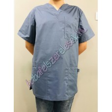 Férfi orvosi-ápolói tunika - sötétkék egyszínű 
