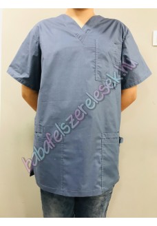 Férfi orvosi-ápolói tunika - sötétkék egyszínű Férfi orvosi-ápolói tunika - sötétkék egyszínű