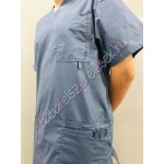 Férfi orvosi-ápolói tunika - sötétkék egyszínű 