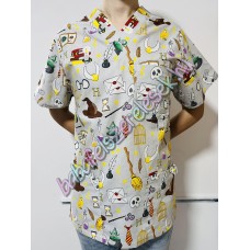 Férfi orvosi-ápolói tunika - szürke varázslós