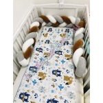 Babaágynemű szett - bézs állatos Babaágynemű szett - bézs állatos