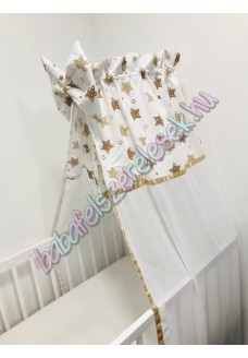 Barna-bézs csillagos baldachin 