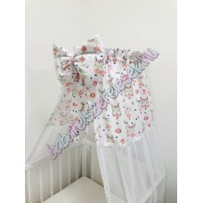 Fehér balerina nyuszis baldachin 