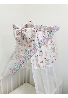 Fehér balerina nyuszis baldachin Fehér balerina nyuszis baldachin