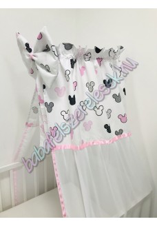 Fehér-rózsaszín minnie fejes baldachin Fehér-rózsaszín minnie fejes baldachin