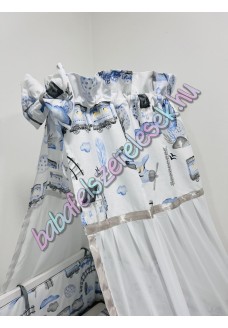 Kék vonatos baldachin 