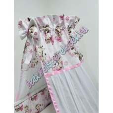 Rózsaszín álom zsiráfos baldachin 