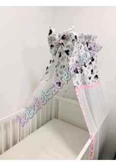 Rózsaszín minnie fejes baldachin 