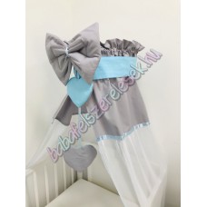 Szürke-babakék baldachin 