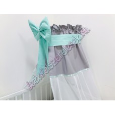 Szürke-menta baldachin 