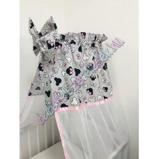 Szürke minnie fejes baldachin 