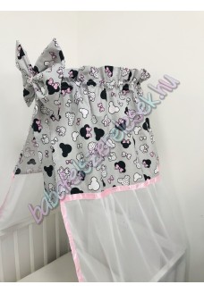 Szürke minnie fejes baldachin 