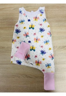 Kamáslis rózsaszín lepkés tipegő hálózsák