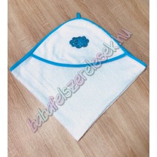 Kapucnis frottír babakifogó - felhős