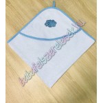 Kapucnis frottír babakifogó - felhős