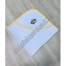 Kapucnis frottír babakifogó - méhecskés