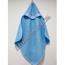 Kapucnis waffle babakifogó - kék Kapucnis waffle babakifogó - kék