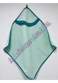 Kapucnis waffle babakifogó - menta-türkizzöld Kapucnis waffle babakifogó - menta-türkizzöld