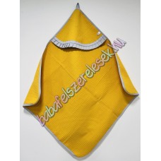 Kapucnis waffle babakifogó - mustár-szürke Kapucnis waffle babakifogó - mustár-szürke