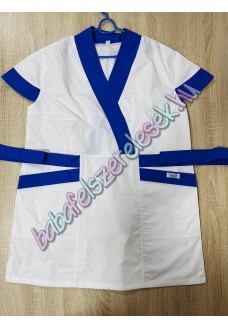 Női karcsúsított tunika - fehér-királykék Női karcsúsított tunika - fehér-királykék