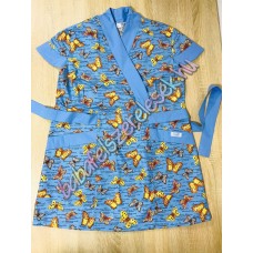 Női karcsúsított tunika - Kék-sárga lepkés Női karcsúsított tunika - Kék-sárga lepkés