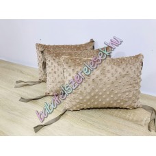 Kávébarna Minky-s párnás rácsvédő Kávébarna Minky-s párnás rácsvédő