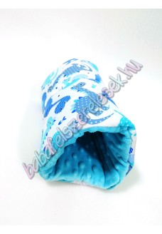 kék dínós pihe-puha szoptatós karpárna