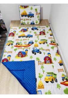 Kék farmos prémium ágynemű 