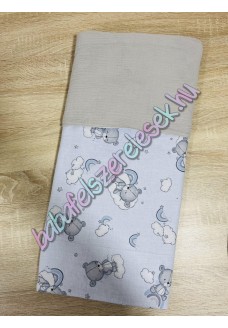 Kék macis nyári dupla géz takaró