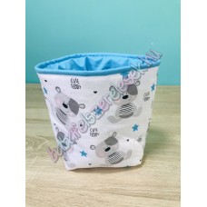 kék macis textil tárolók