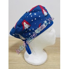 Műtős sapka - kék manós