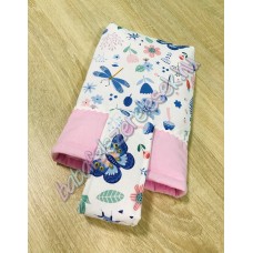 Kék virágos csatos pelenkatároló