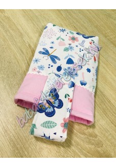 Kék virágos csatos pelenkatároló