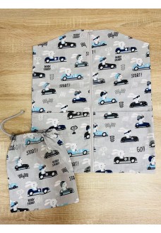 Kocsi nyuszis - Ovizsák+Tornazsák