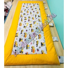 Kombinált falvédő - mustár-szürke munkagépes