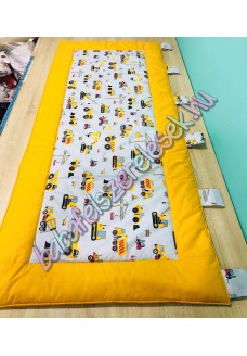 Kombinált falvédő - mustár-szürke munkagépes Kombinált falvédő - mustár-szürke munkagépes