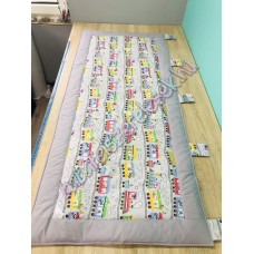 Kombinált falvédő - szürke vonatos Kombinált falvédő - szürke vonatos