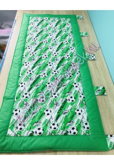 Kombinált falvédő - zöld goal focis 70X160