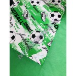 Kombinált falvédő - zöld goal focis 70X160