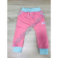 Melegítő nadrág - koral pink-menta