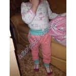 Melegítő nadrág - koral pink-menta Melegítő nadrág - koral pink-menta