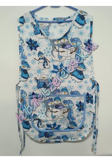 Lapköpeny - kék hóemberes